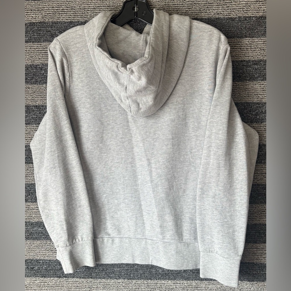 The North Face Light Gray Pullover Hoodie with Purple Logo - Picture 5 of 5